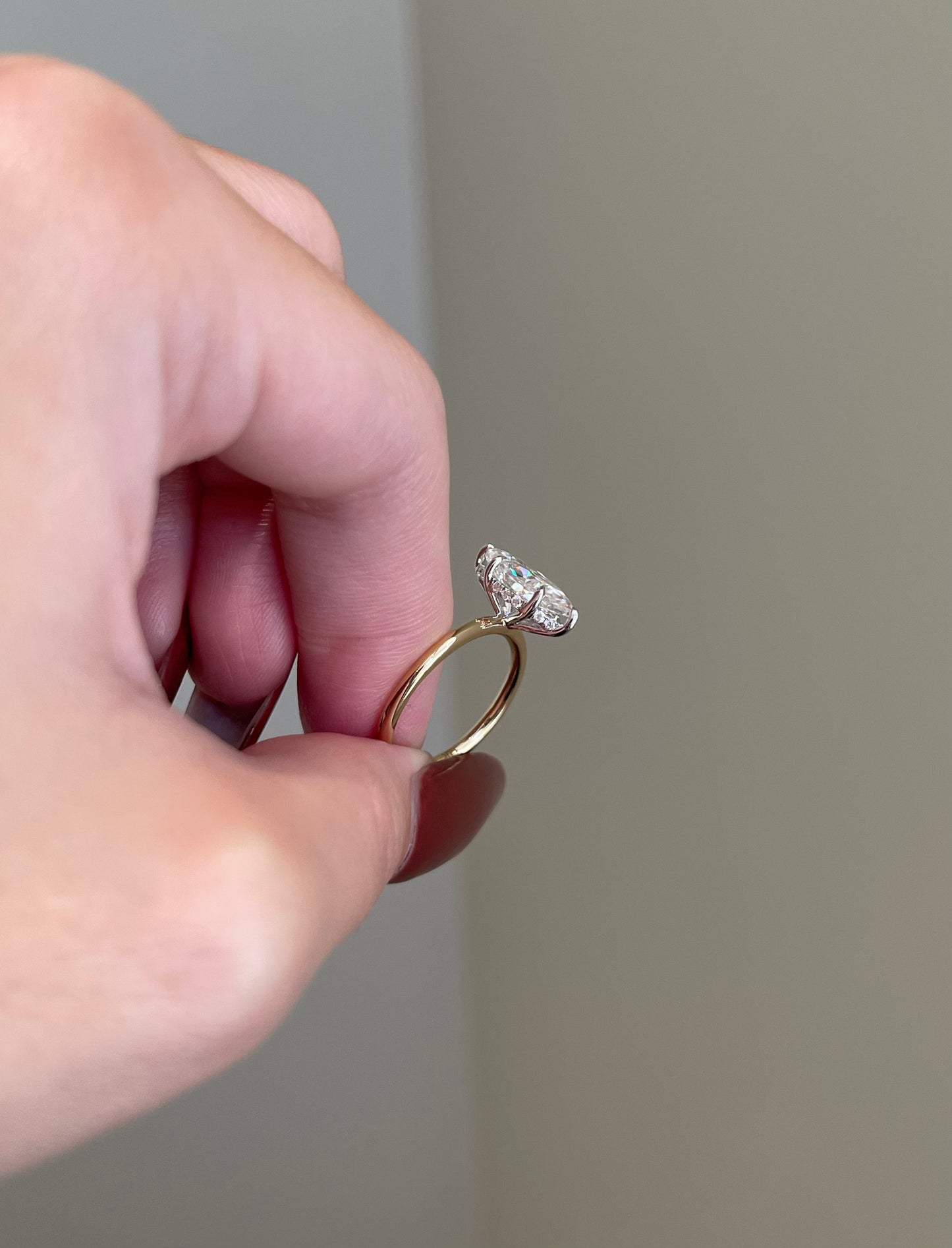 The Rheanna Ring, 2 Carat, Marquise, Crushed Ice