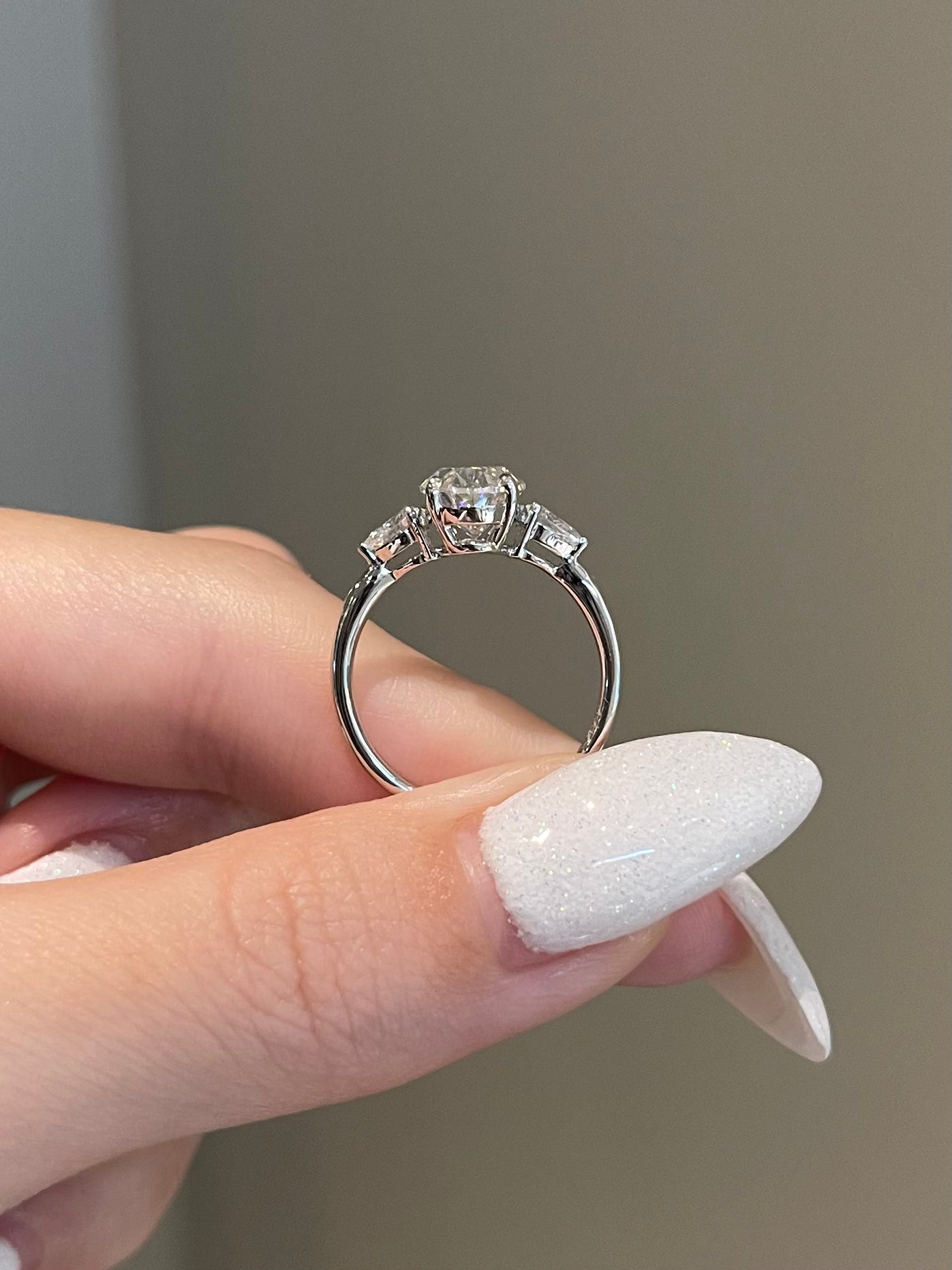 The Evelyn Ring, 3 Carat, Oval, Brilliant, 3-Stone